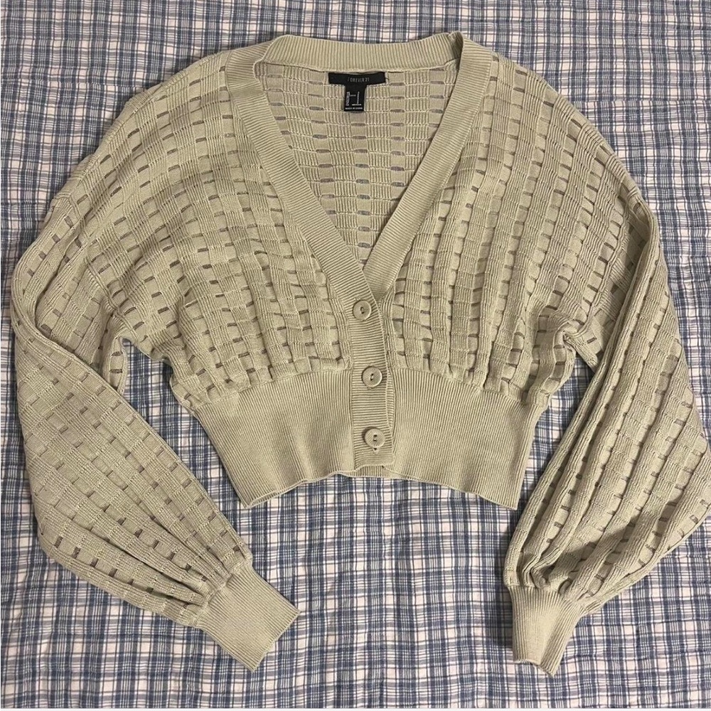 Forever 21 Sage Green Cardigan size S